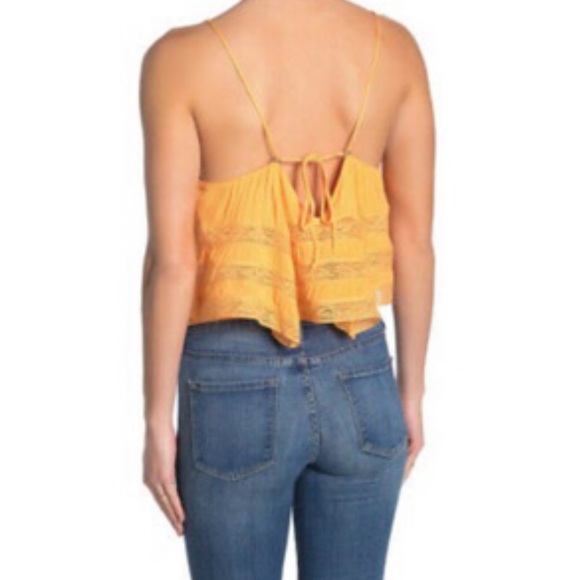 Free People Orange Crop Top - Picture 2 of 5